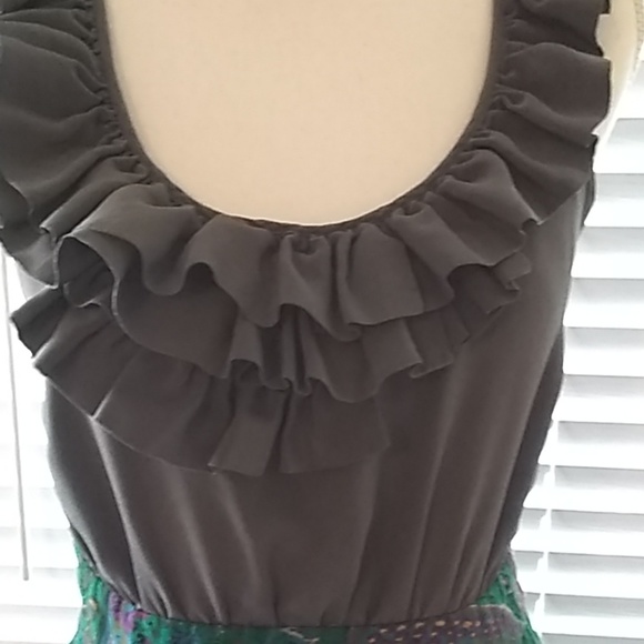 Maeve Dresses & Skirts - Anthropologie Maeve dress w/gray, silk bodice